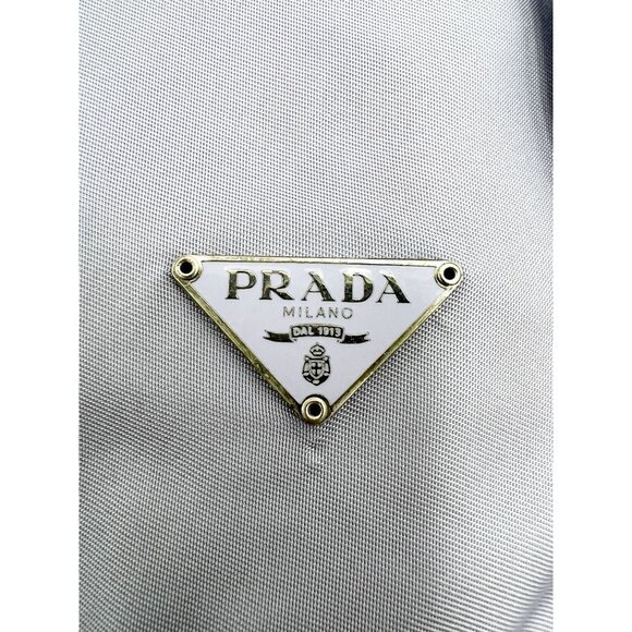 Prada Bucket Drawstring Pouch HandBag Nylon Vintage Purple Crossbody - Picture 7 of 16